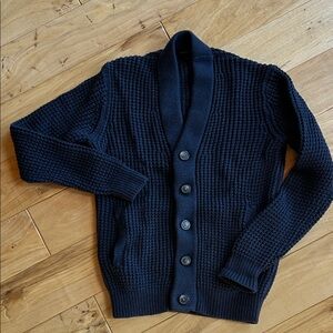 Navy  Cardigan Sweater